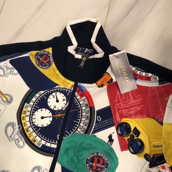 NWT Men’s Polo Ralph Lauren Full Zip Sweatshirt - Picture 2 of 8